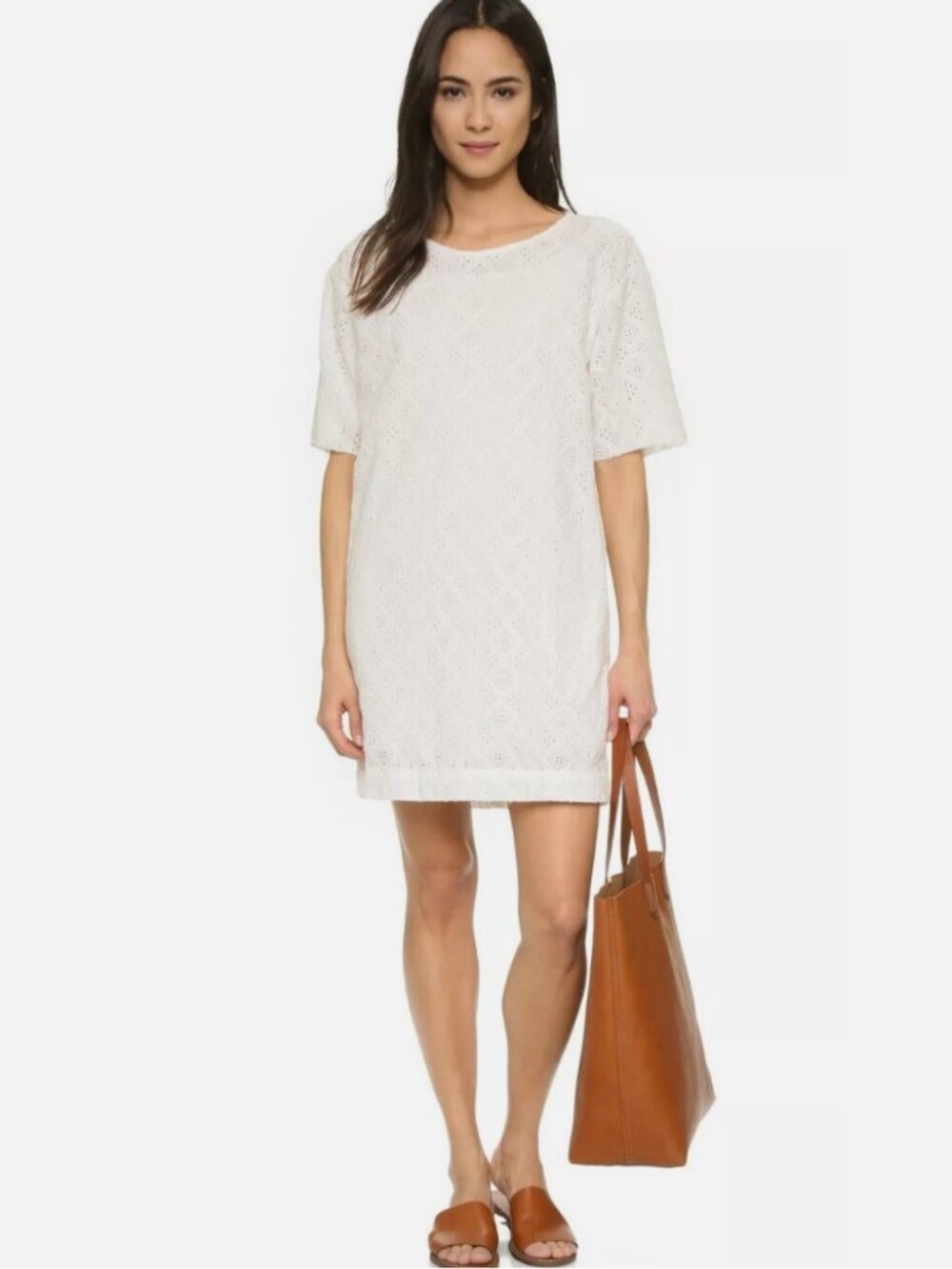 Current/Elliott Eyelet T-Shirt Summer Dress
